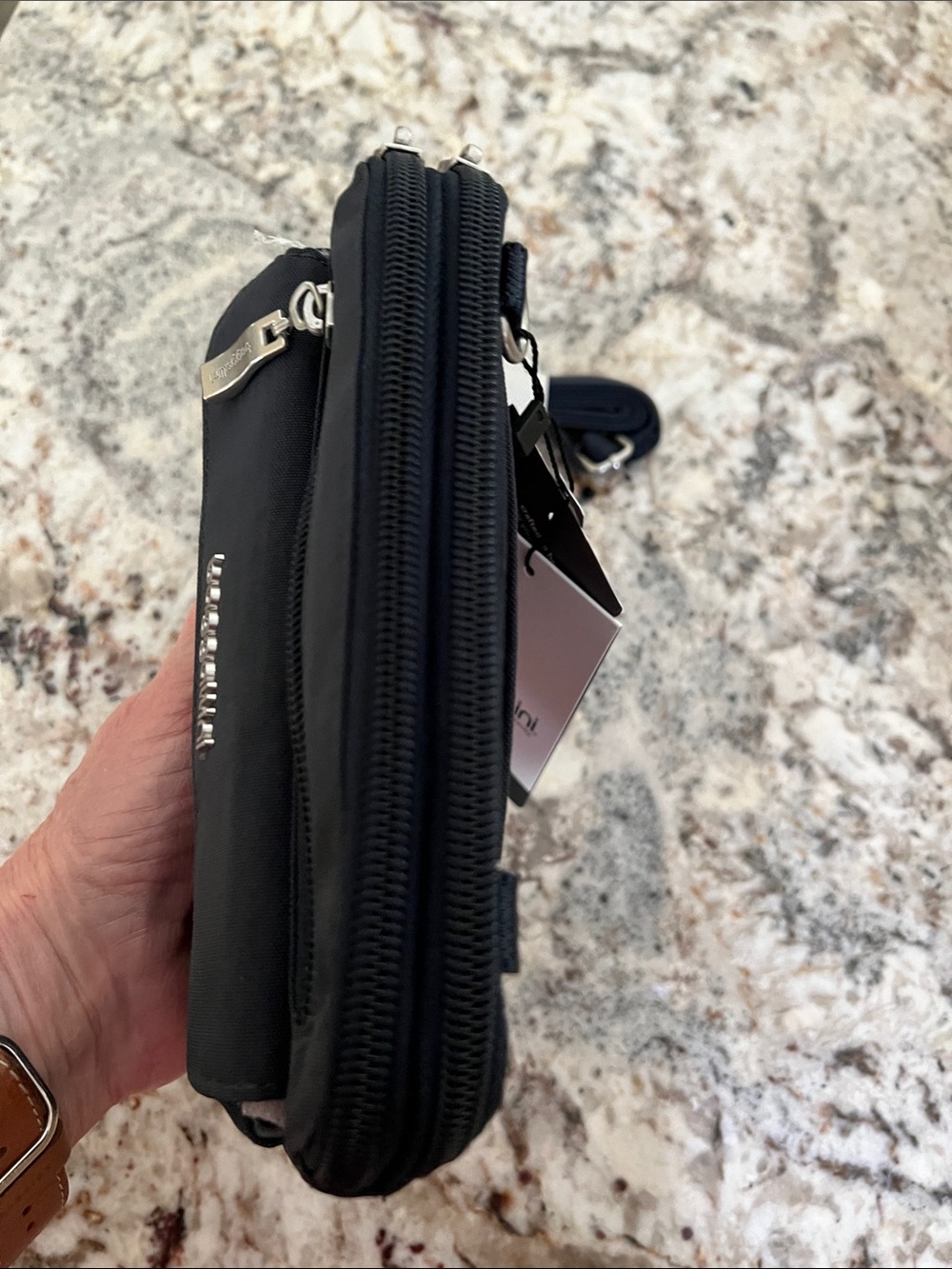 Baggallini Navy Convertible Crossbody Pouch - Picture 7 of 8